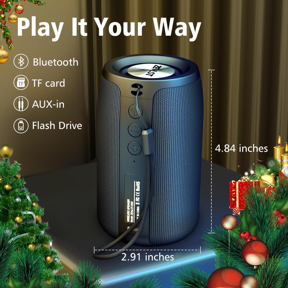 Foto 4 pulgar | Altavoz Bluetooth Zealot S32 Portátil Impermeable Ipx5 Negro - Venta Internacional.