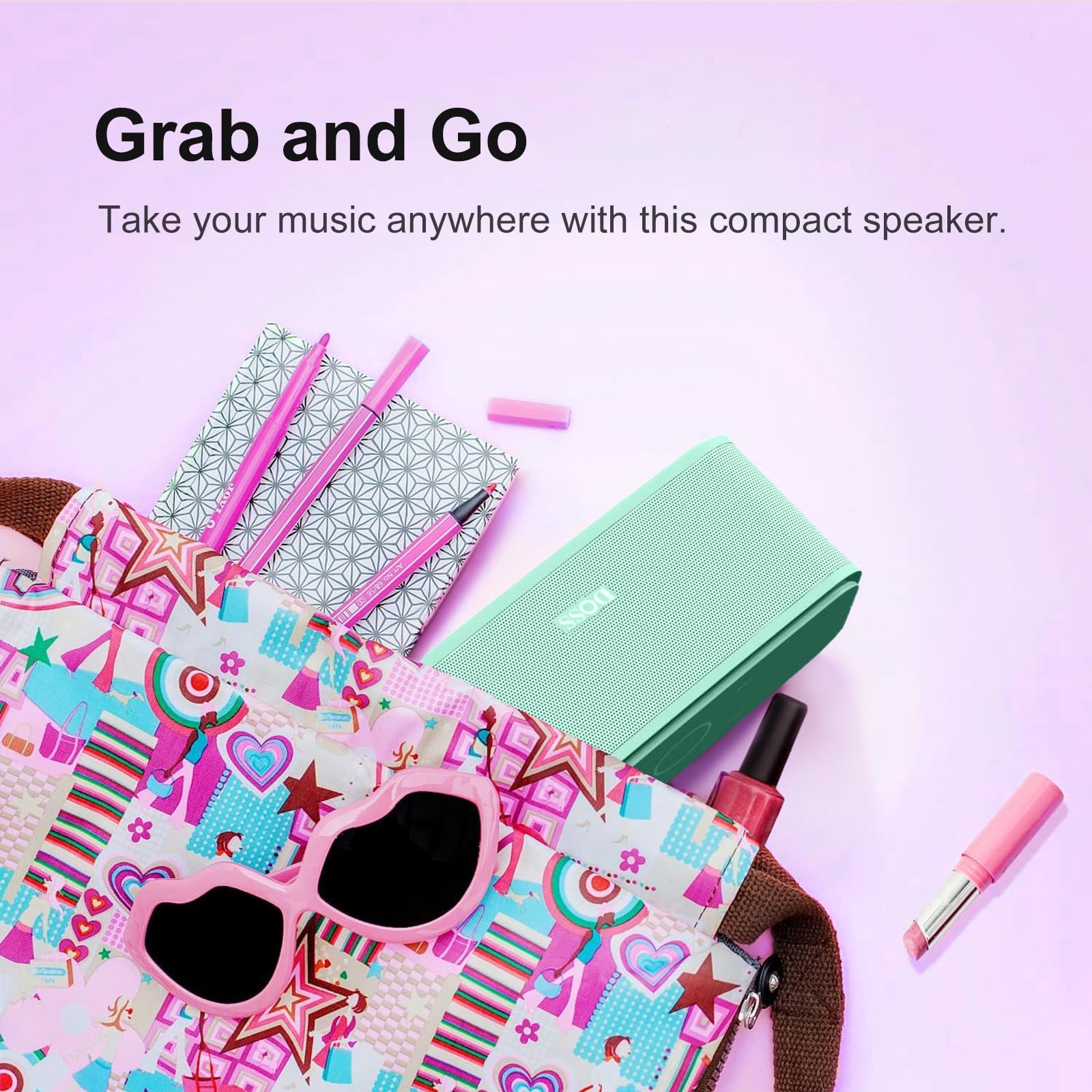 Foto 7 pulgar | Altavoz Bluetooth Doss Soundbox Touch 12w Hd Sound Green - Venta Internacional.