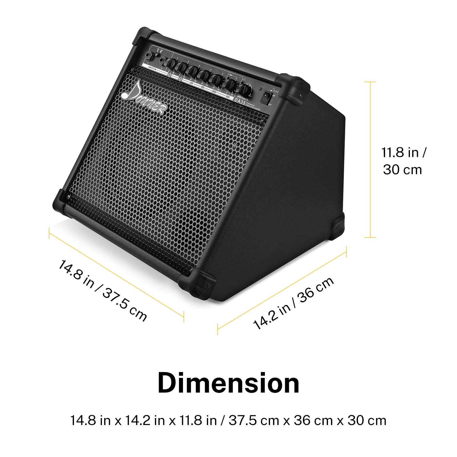Foto 8 pulgar | Amplificador De Batería Donner Da-35 35 W Eléctrico Con 2 Altavoces - Venta Internacional.