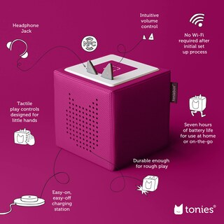 Foto 3 | Set De Inicio De Reproductor De Audio Toniebox Con Cinderella, Belle Y Moana - Venta Internacional.