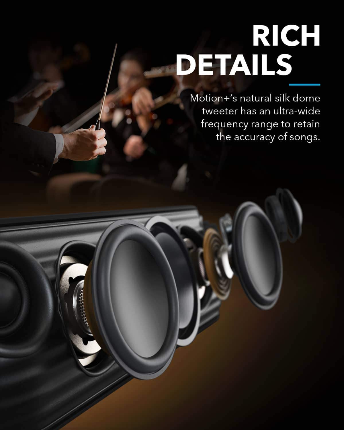 Foto 5 pulgar | Altavoz Bluetooth Anker Soundcore Motion+ Hi-res Audio De 30 W - Venta Internacional.