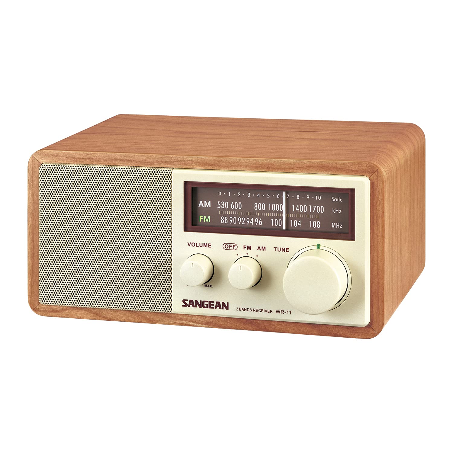 Radio Analógica Sangean Wr-11 Con Gabinete De Madera Para Mesa Am/fm - Venta Internacional.