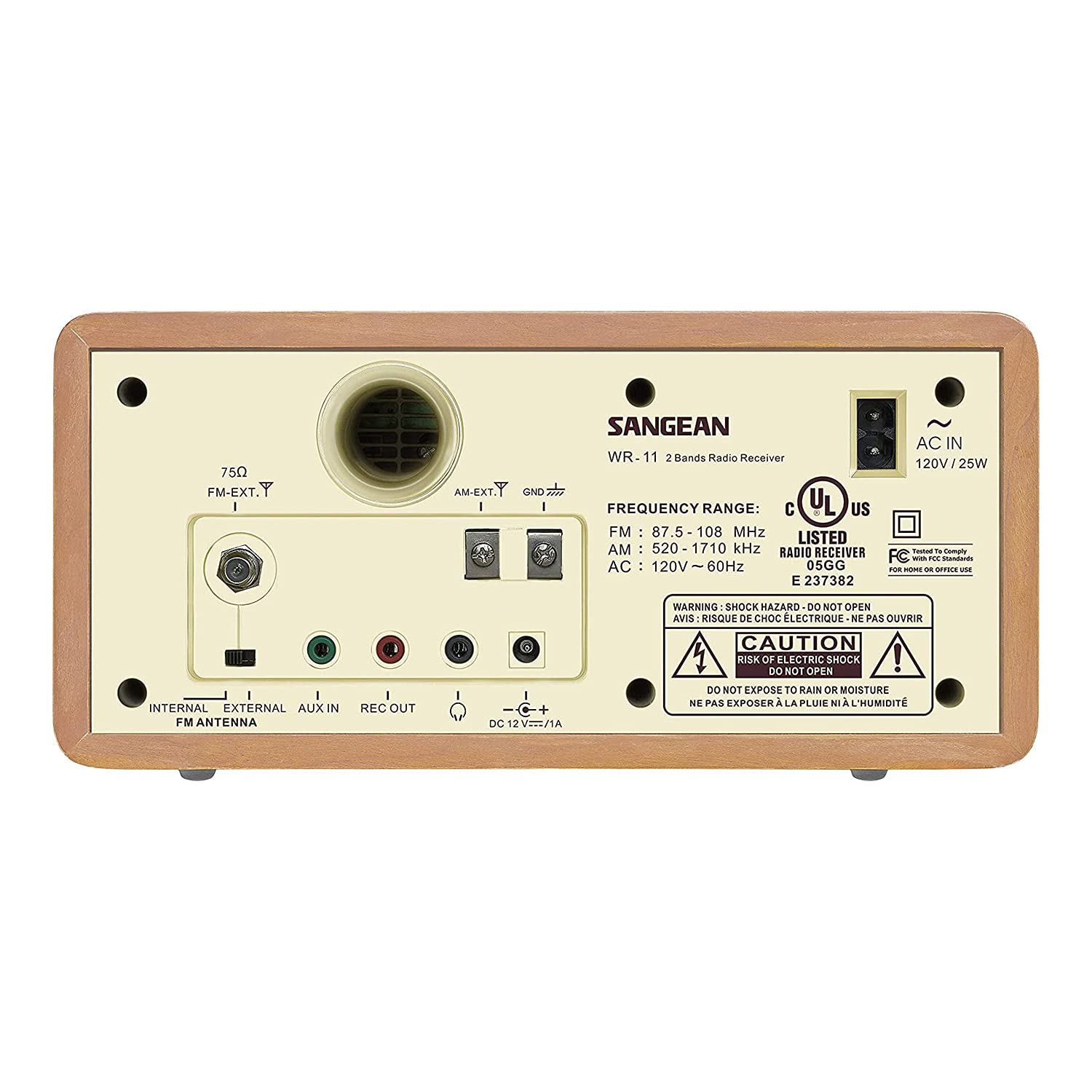 Foto 3 | Radio Analógica Sangean Wr-11 Con Gabinete De Madera Para Mesa Am/fm - Venta Internacional.