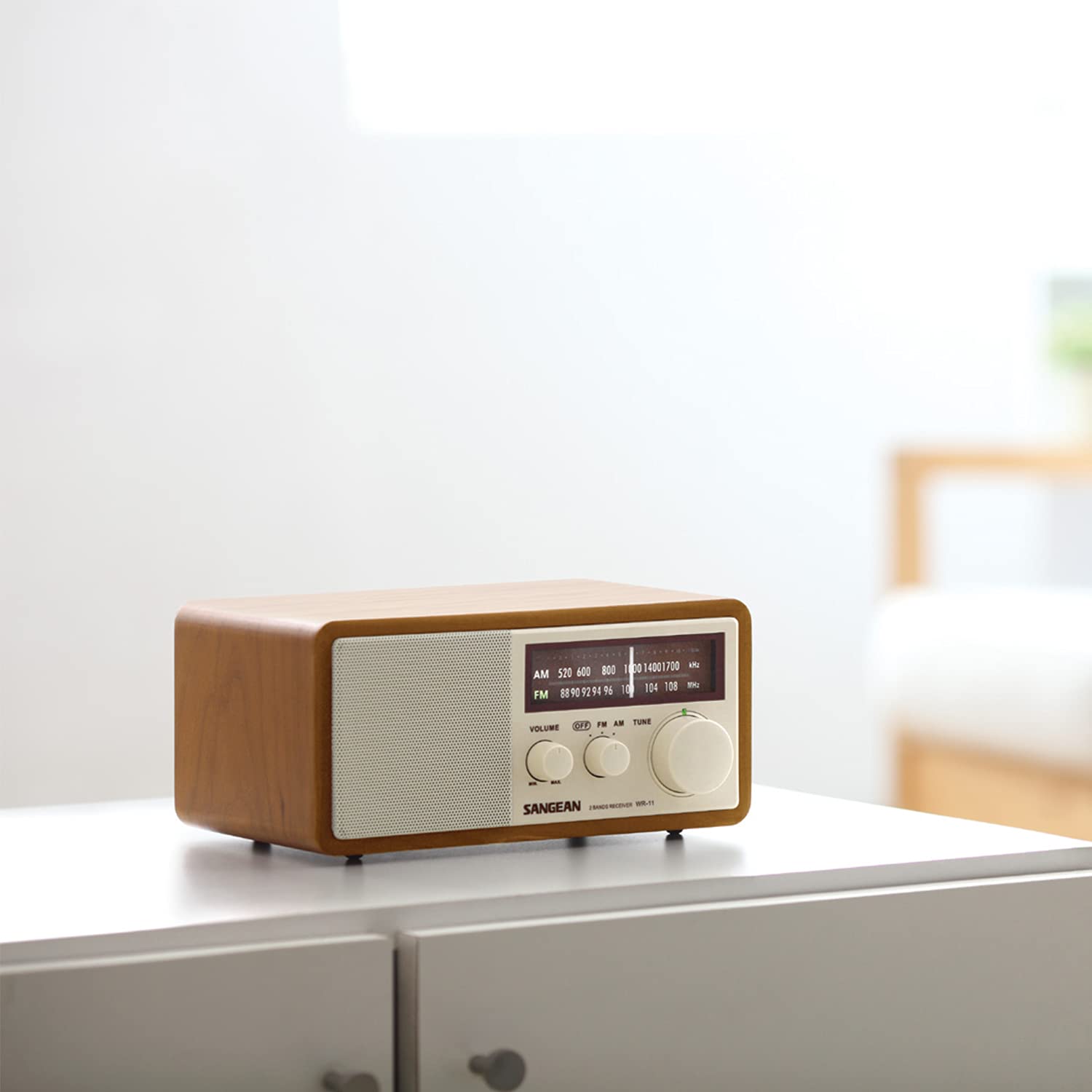 Foto 4 | Radio Analógica Sangean Wr-11 Con Gabinete De Madera Para Mesa Am/fm - Venta Internacional.