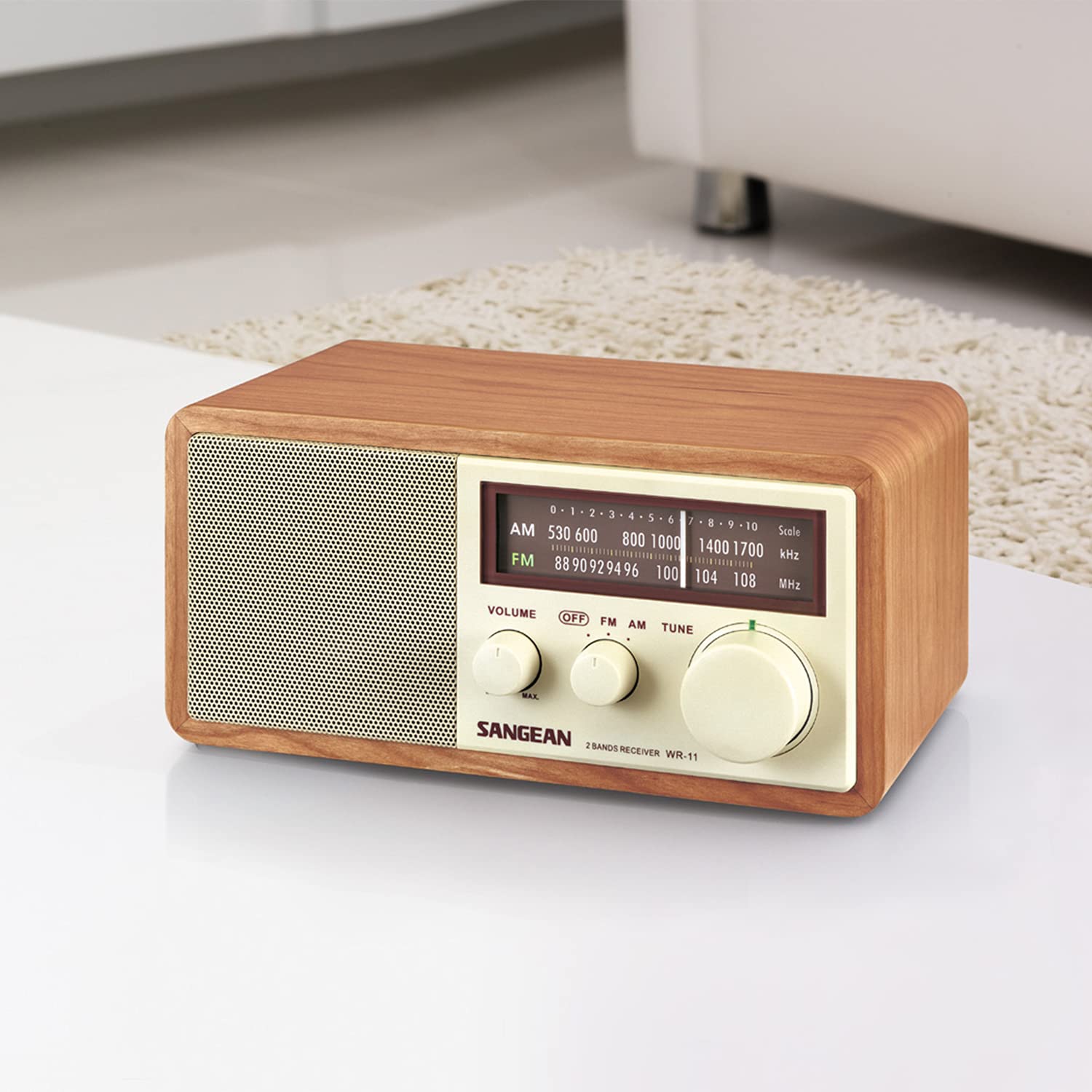 Foto 7 pulgar | Radio Analógica Sangean Wr-11 Con Gabinete De Madera Para Mesa Am/fm - Venta Internacional.