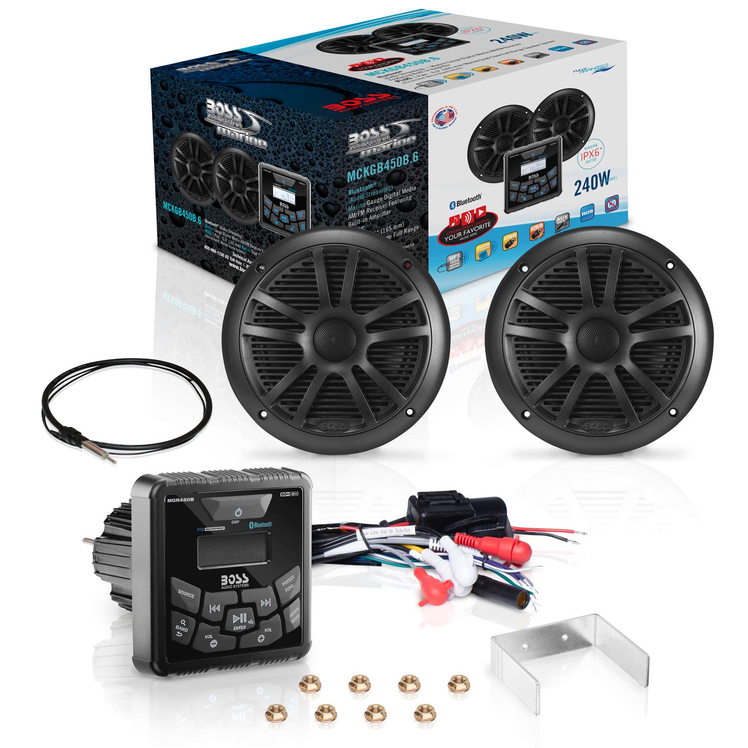 Foto 7 | Altavoz Estéreo Con Indicador Náutico Boss Audio Mckgb450b.6 De 6.5 Pulgadas - Venta Internacional.