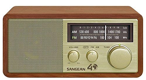 Foto 4 pulgar | Mesa Radio Sangean Wr-11se Am/fm, 40 Aniversario, Color Nogal - Venta Internacional.
