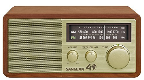 Foto 5 pulgar | Mesa Radio Sangean Wr-11se Am/fm, 40 Aniversario, Color Nogal - Venta Internacional.