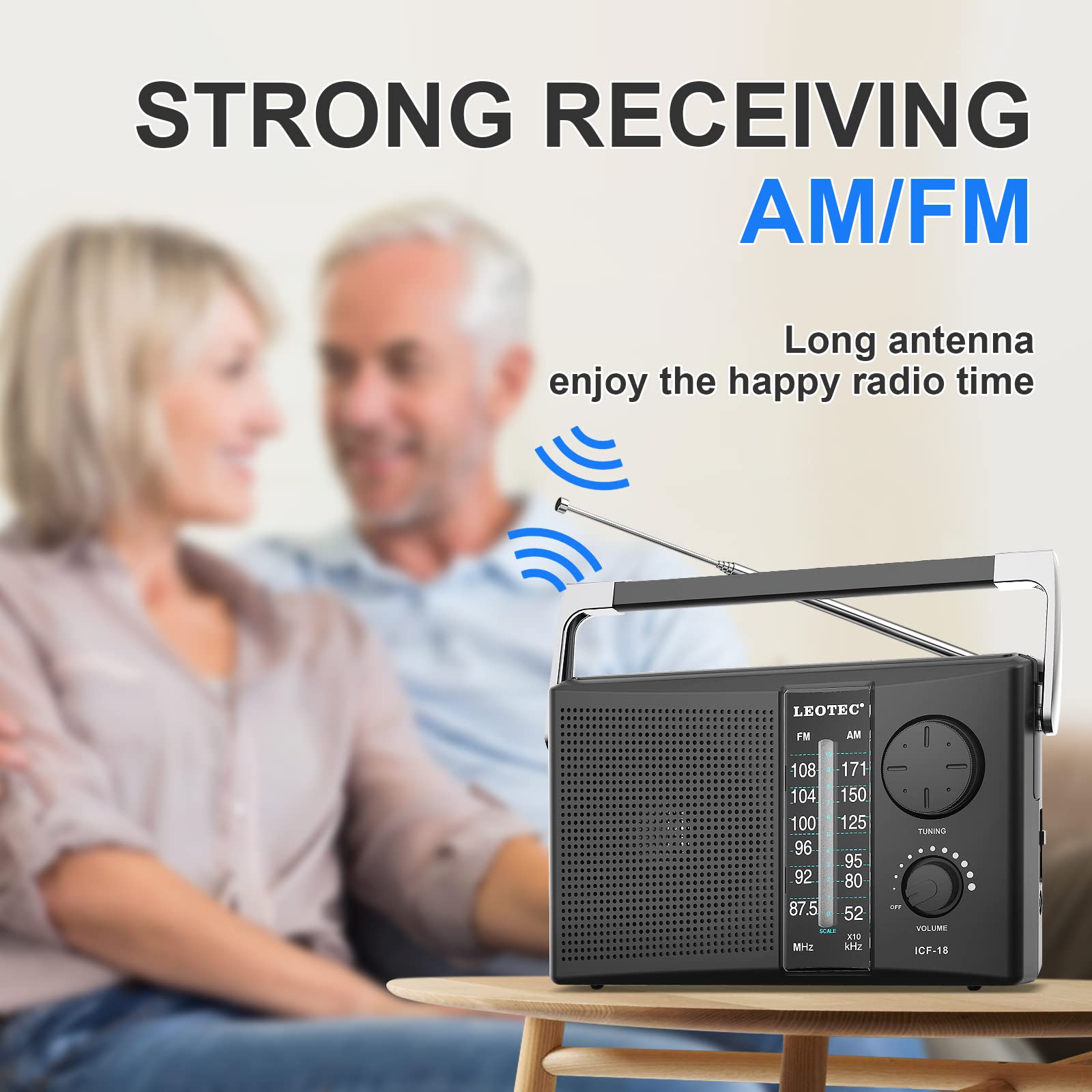 Foto 5 pulgar | Radio Am Fm Portátil Leotec Con Mejor Recepción Negra - Venta Internacional.