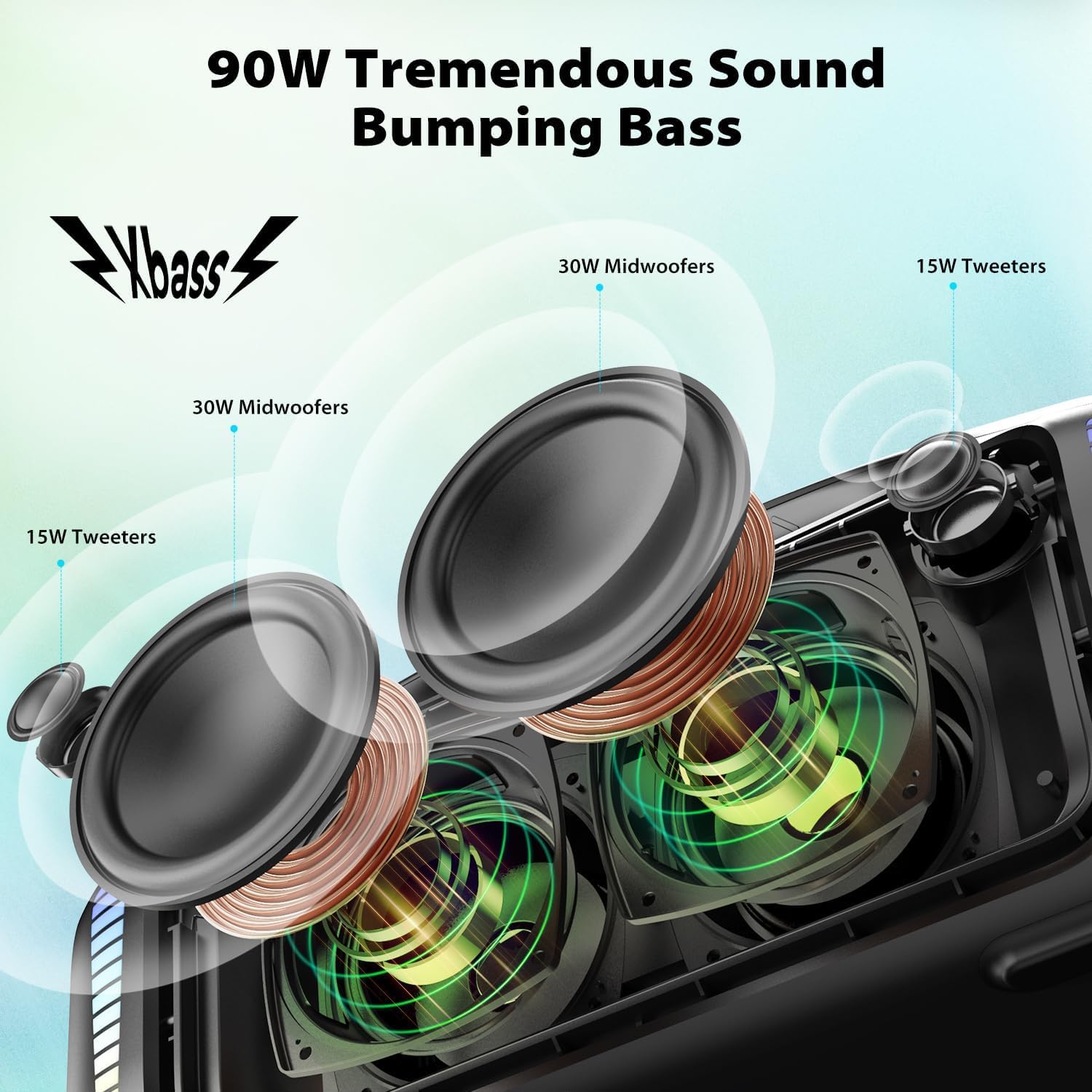 Foto 3 pulgar | Altavoz Portátil Tribit Stormbox Blast 90w Bluetooth 5.3 Ipx7 - Venta Internacional.