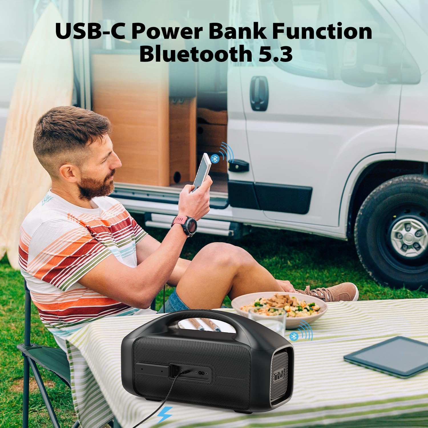 Foto 6 pulgar | Altavoz Portátil Tribit Stormbox Blast 90w Bluetooth 5.3 Ipx7 - Venta Internacional.