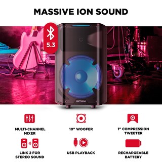 Foto 2 | Altavoz Bluetooth Ion Audio Trouper 300 Con Batería Recargable - Venta Internacional.