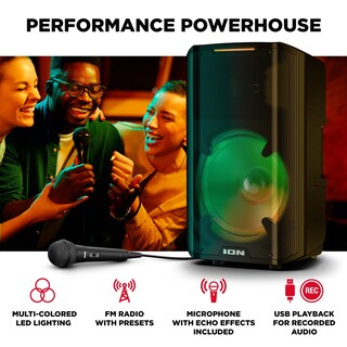 Foto 3 | Altavoz Bluetooth Ion Audio Trouper 300 Con Batería Recargable - Venta Internacional.