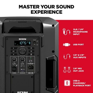 Foto 4 | Altavoz Bluetooth Ion Audio Trouper 300 Con Batería Recargable - Venta Internacional.