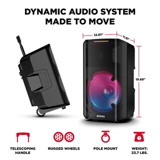 Foto 5 | Altavoz Bluetooth Ion Audio Trouper 300 Con Batería Recargable - Venta Internacional.