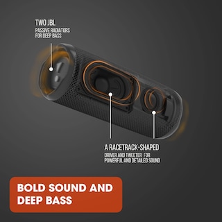 Foto 4 | Altavoz Bluetooth Jbl Flip 6 Portátil Con 12 Horas De Reproducción, Color Negro - Venta Internacional.