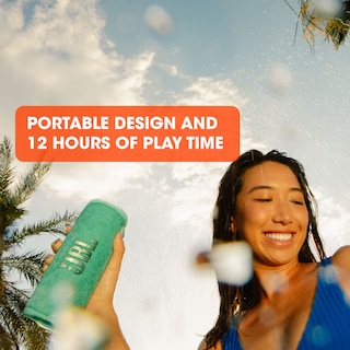 Foto 5 | Altavoz Bluetooth Jbl Flip 6 Portátil Con 12 Horas De Reproducción, Color Negro - Venta Internacional.