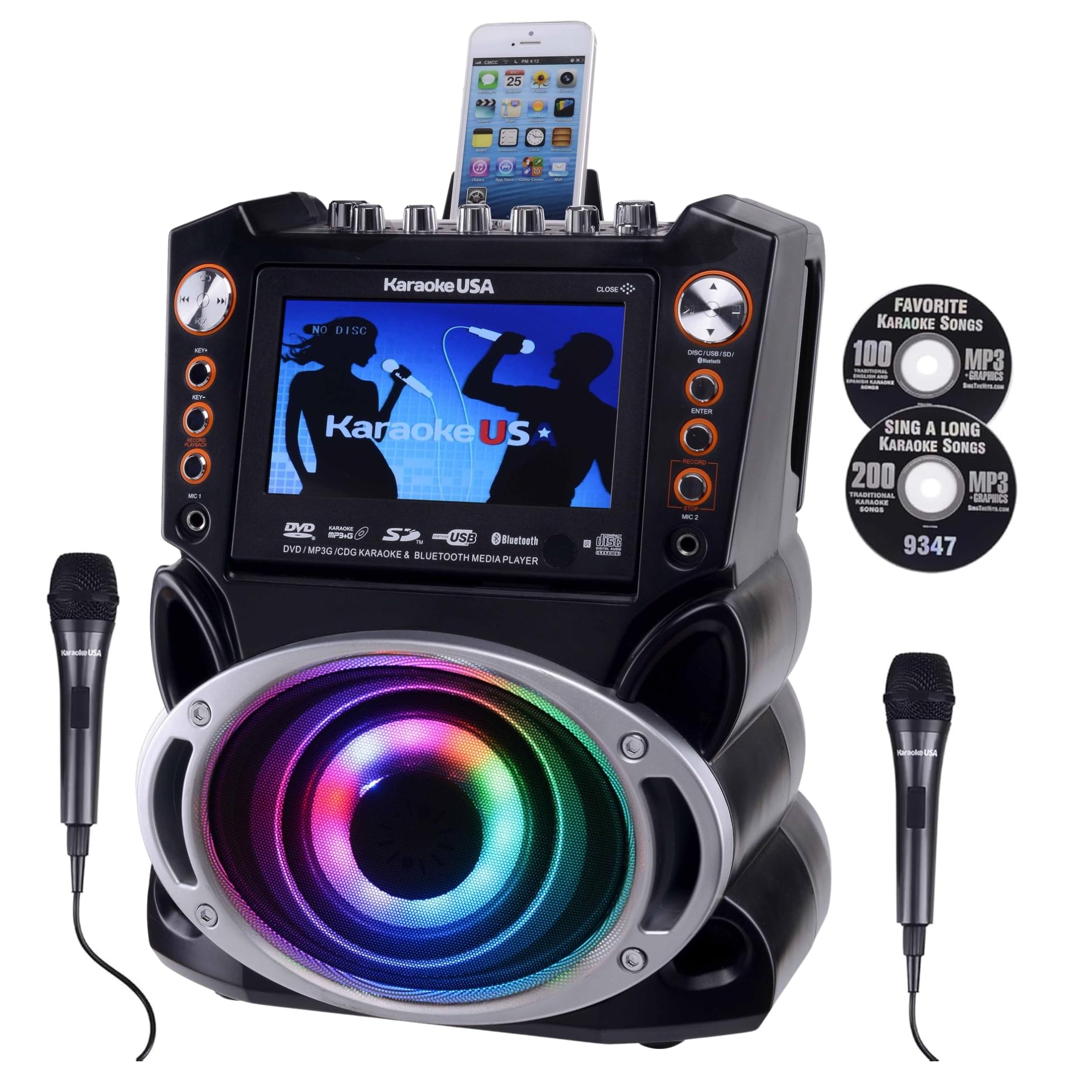 Foto 2 pulgar | Sistema De Karaoke Karaoke Usa Gf946 Gf946 Dvd/cd+g/mp3+g 35w - Venta Internacional.