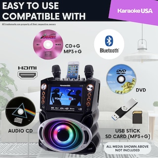 Foto 2 | Sistema De Karaoke Karaoke Usa Gf946 Gf946 Dvd/cd+g/mp3+g 35w - Venta Internacional.