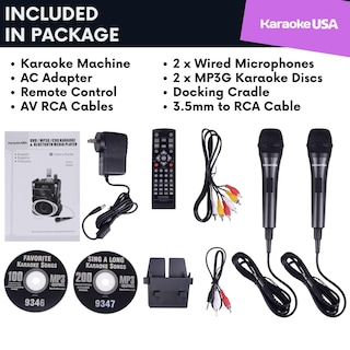 Foto 7 | Sistema De Karaoke Karaoke Usa Gf946 Gf946 Dvd/cd+g/mp3+g 35w - Venta Internacional.