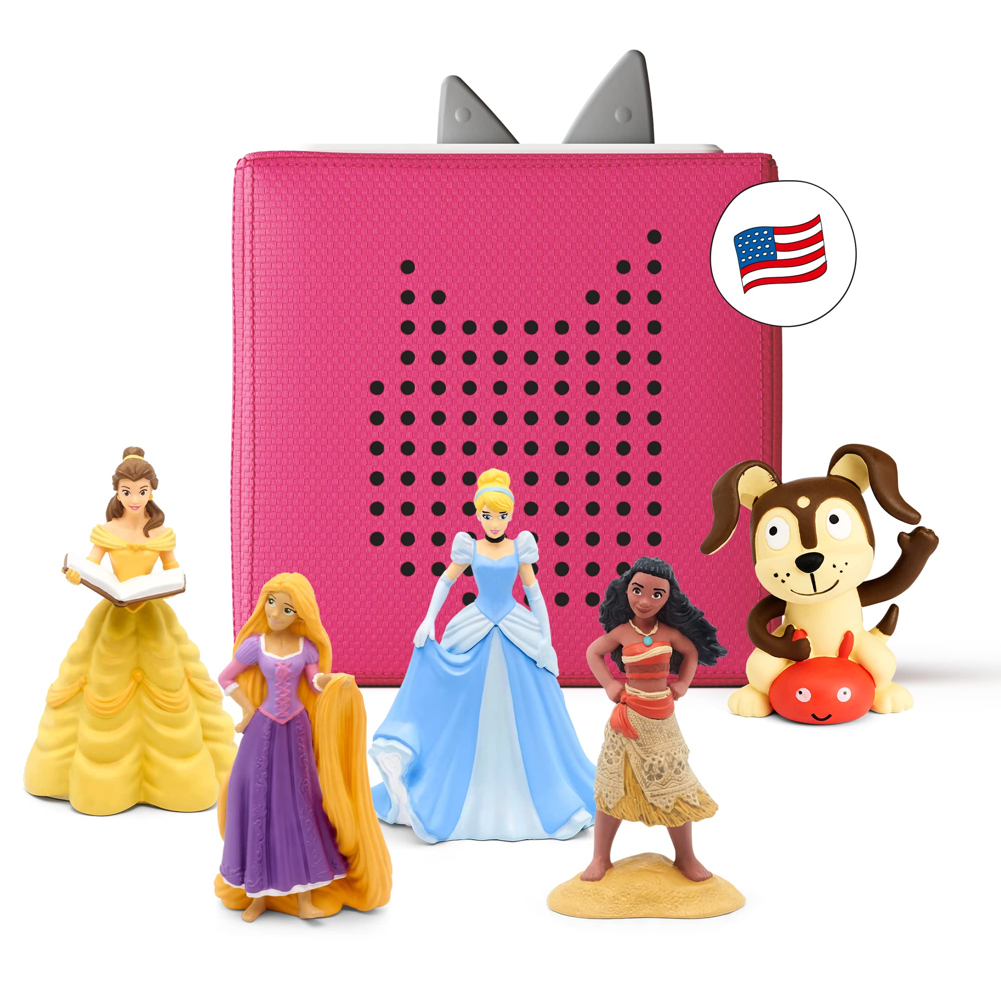 Set De Inicio De Reproductor De Audio Toniebox Con Cinderella, Belle Y Moana - Venta Internacional.