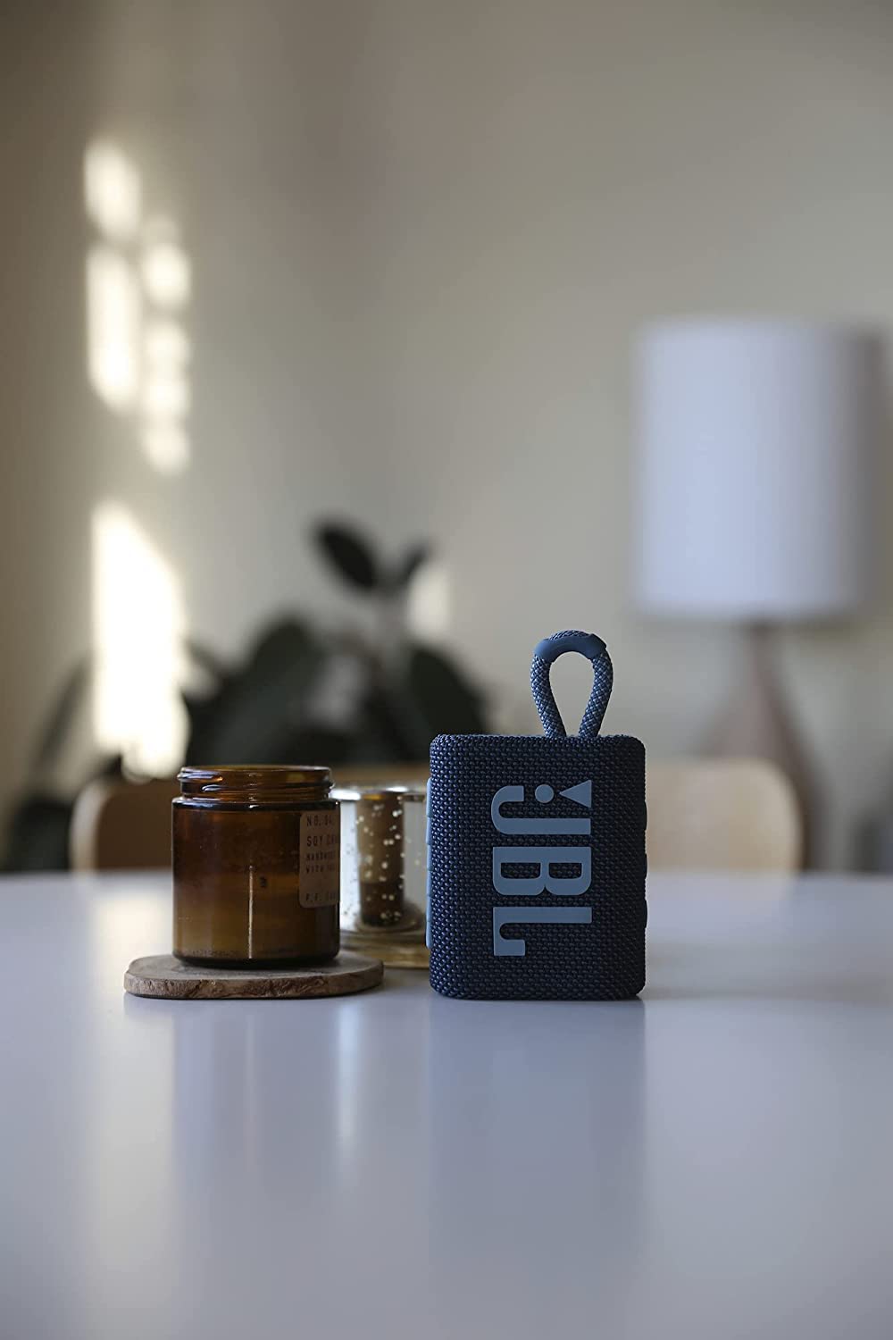 Foto 5 | Altavoz Bluetooth Jbl Go 3 Portátil Impermeable Azul Con Led - Venta Internacional.