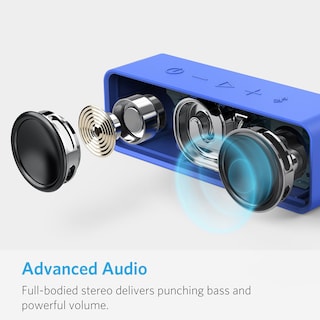 Foto 2 | Altavoz Bluetooth Anker Soundcore 24 Horas De Reproducción Azul - Venta Internacional.