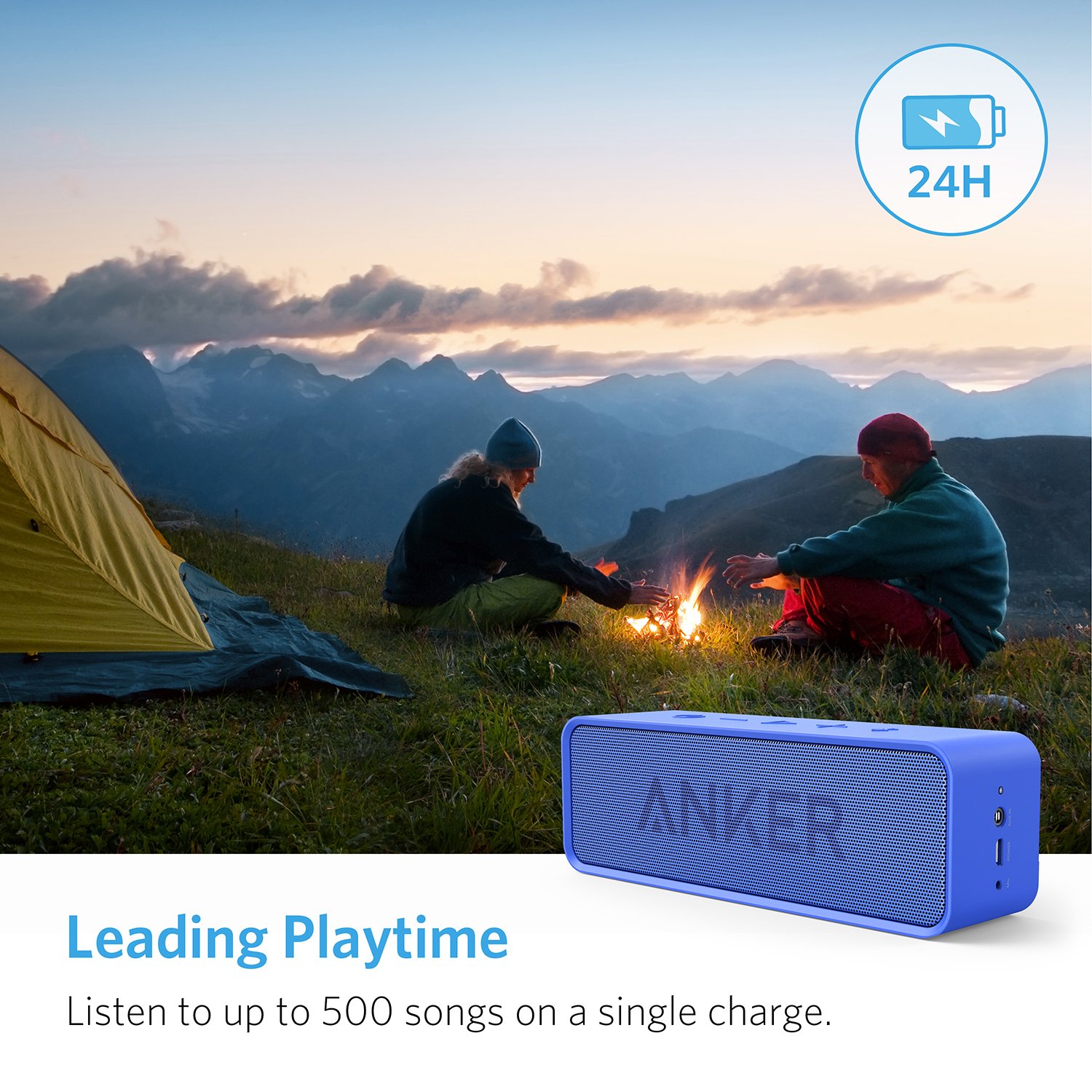 Foto 5 pulgar | Altavoz Bluetooth Anker Soundcore 24 Horas De Reproducción Azul - Venta Internacional.