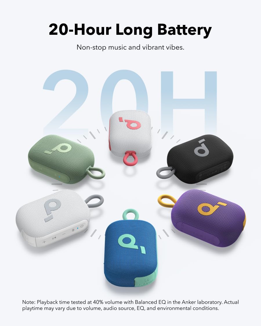 Foto 3 pulgar | Altavoz Bluetooth Soundcore Select 4 Go 20h Playtime Azul - Venta Internacional.