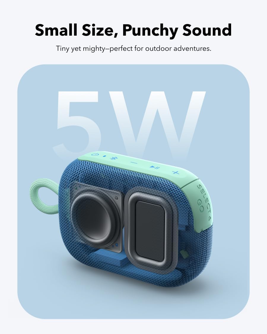 Foto 4 pulgar | Altavoz Bluetooth Soundcore Select 4 Go 20h Playtime Azul - Venta Internacional.