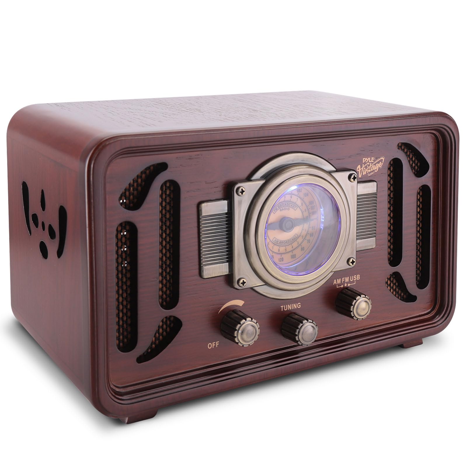 Foto 2 pulgar | Altavoz Inalámbrico Bluetooth Pyle Punp34bt - Retro - Venta Internacional.