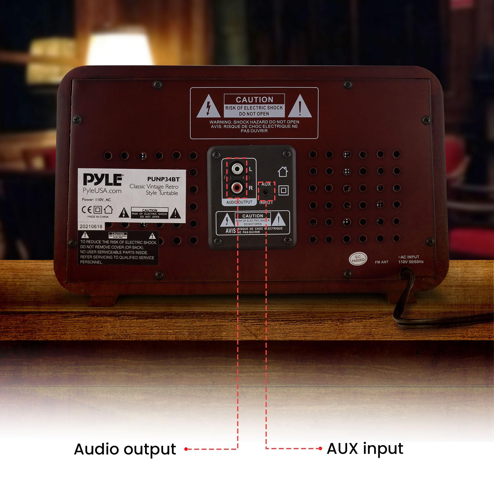 Foto 6 pulgar | Altavoz Inalámbrico Bluetooth Pyle Punp34bt - Retro - Venta Internacional.
