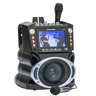 Foto 2 | Sistema De Karaoke Karaoke Usa Gf845 Con Pantalla De 7 Pulgadas Con 2 Micrófonos - Venta Internacional.