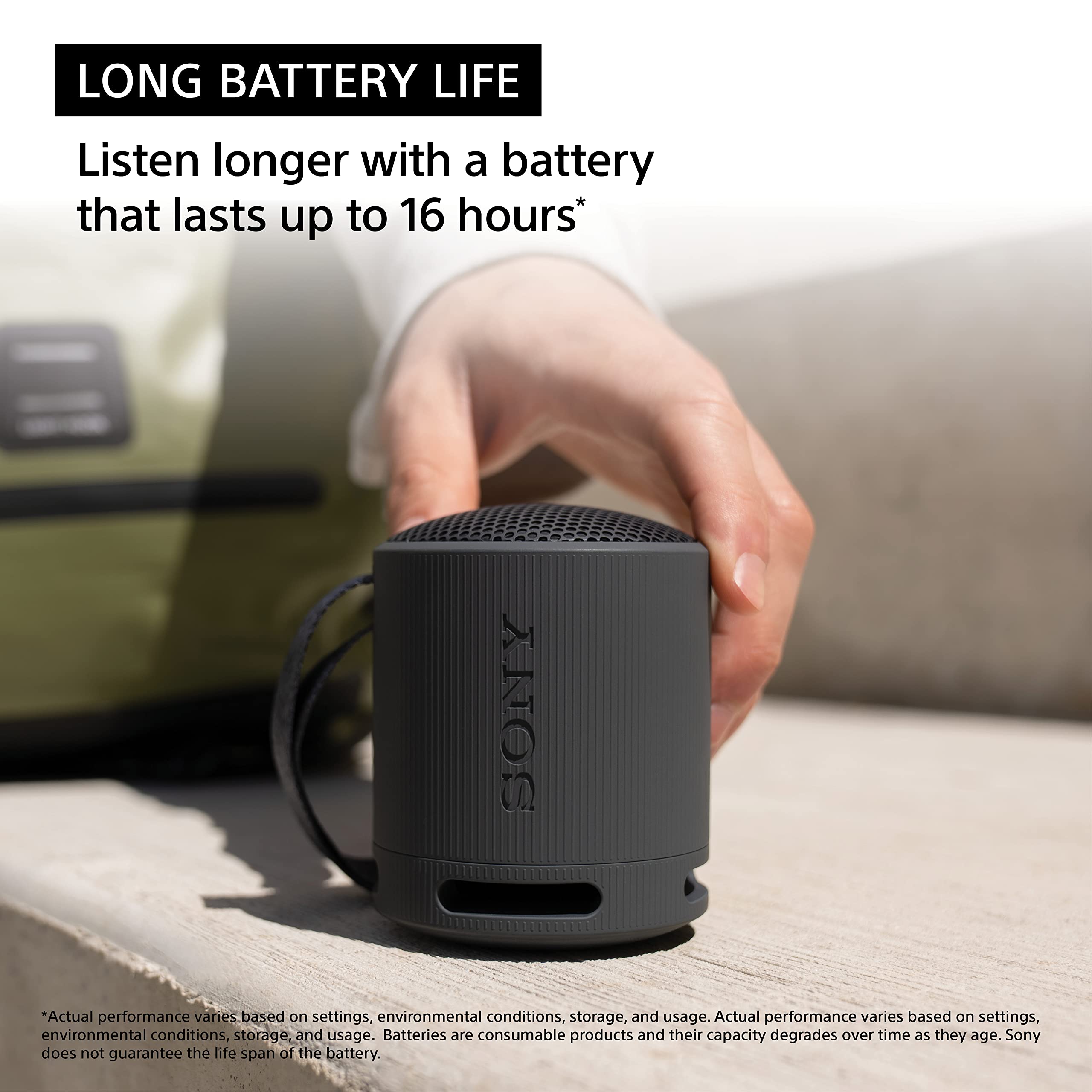 Foto 4 pulgar | Altavoz Sony Srs-xb100 Inalámbrico Bluetooth Resistente Al Agua Negro - Venta Internacional.