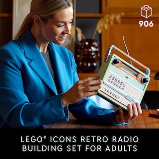 Foto 2 | Set De Construcción Lego Icons Retro Radio Con Efectos De Sonido 10334 - Venta Internacional.