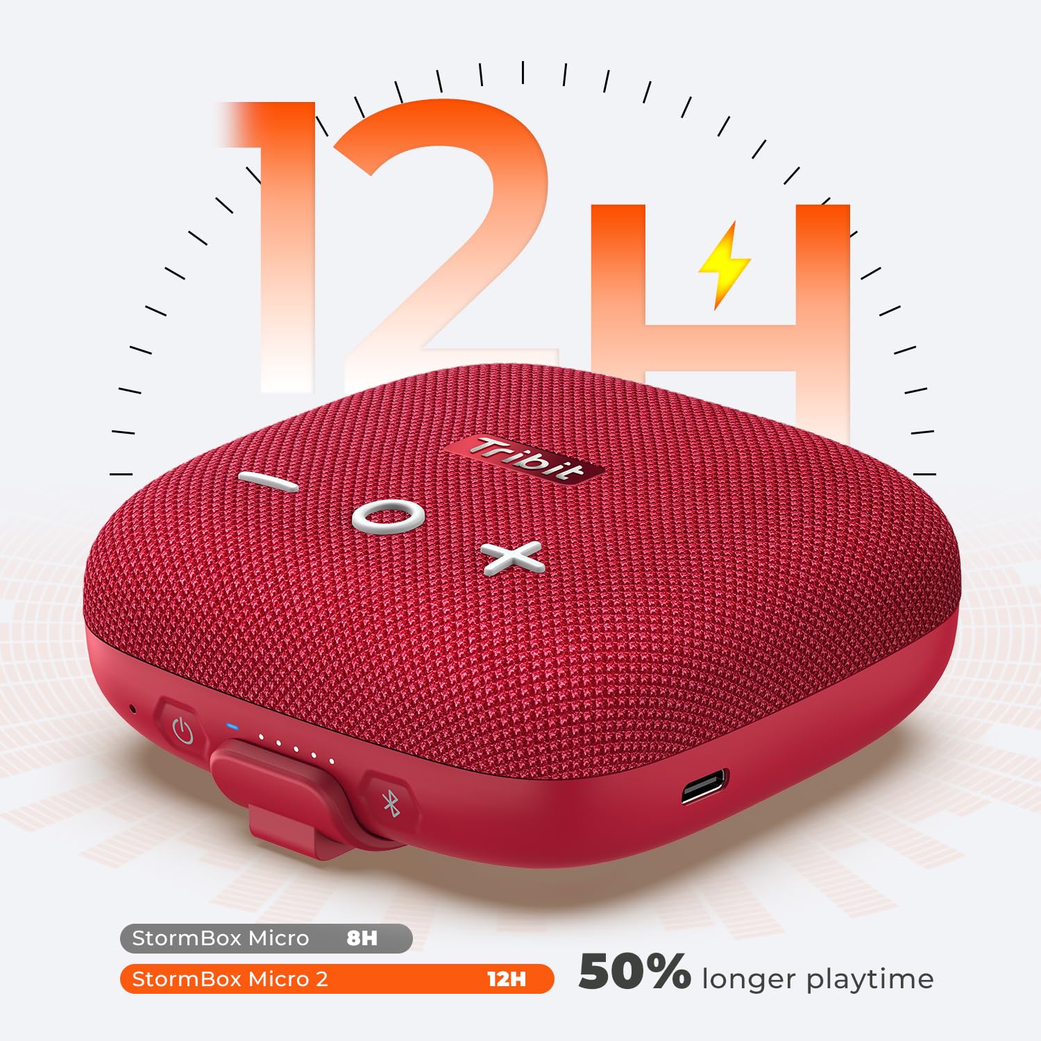 Foto 5 pulgar | Altavoz Bluetooth Portátil Tribit Stormbox Micro 2 Rojo - Venta Internacional.
