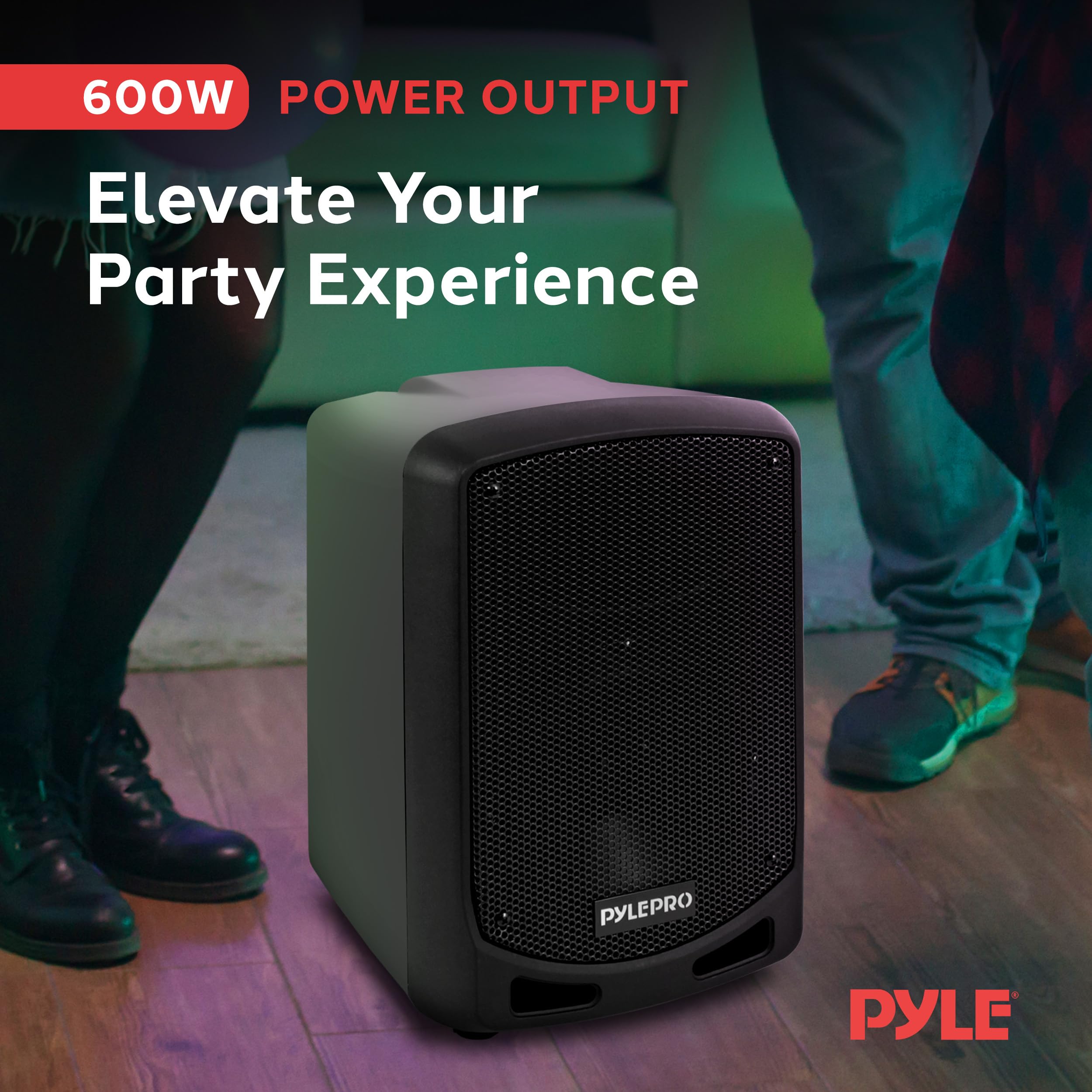 Foto 2 | Altavoz Pa Karaoke Pyle Psbt65a Bluetooth Con Micrófono Inalámbrico - Venta Internacional.