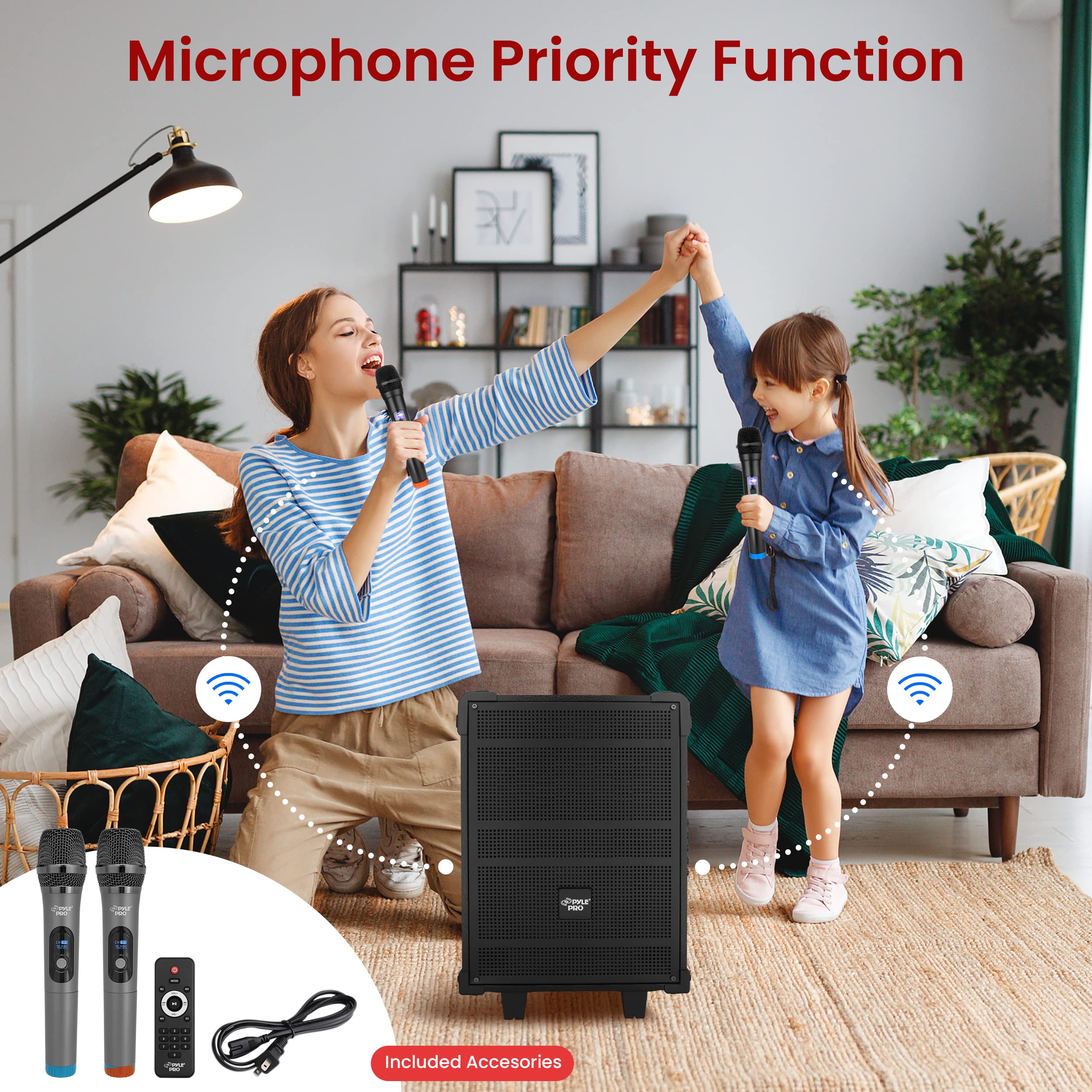Foto 5 pulgar | Altavoz Bluetooth Pyle Pwma899a Portátil De 8 Pulgadas Y 350 W Con Micrófono - Venta Internacional.