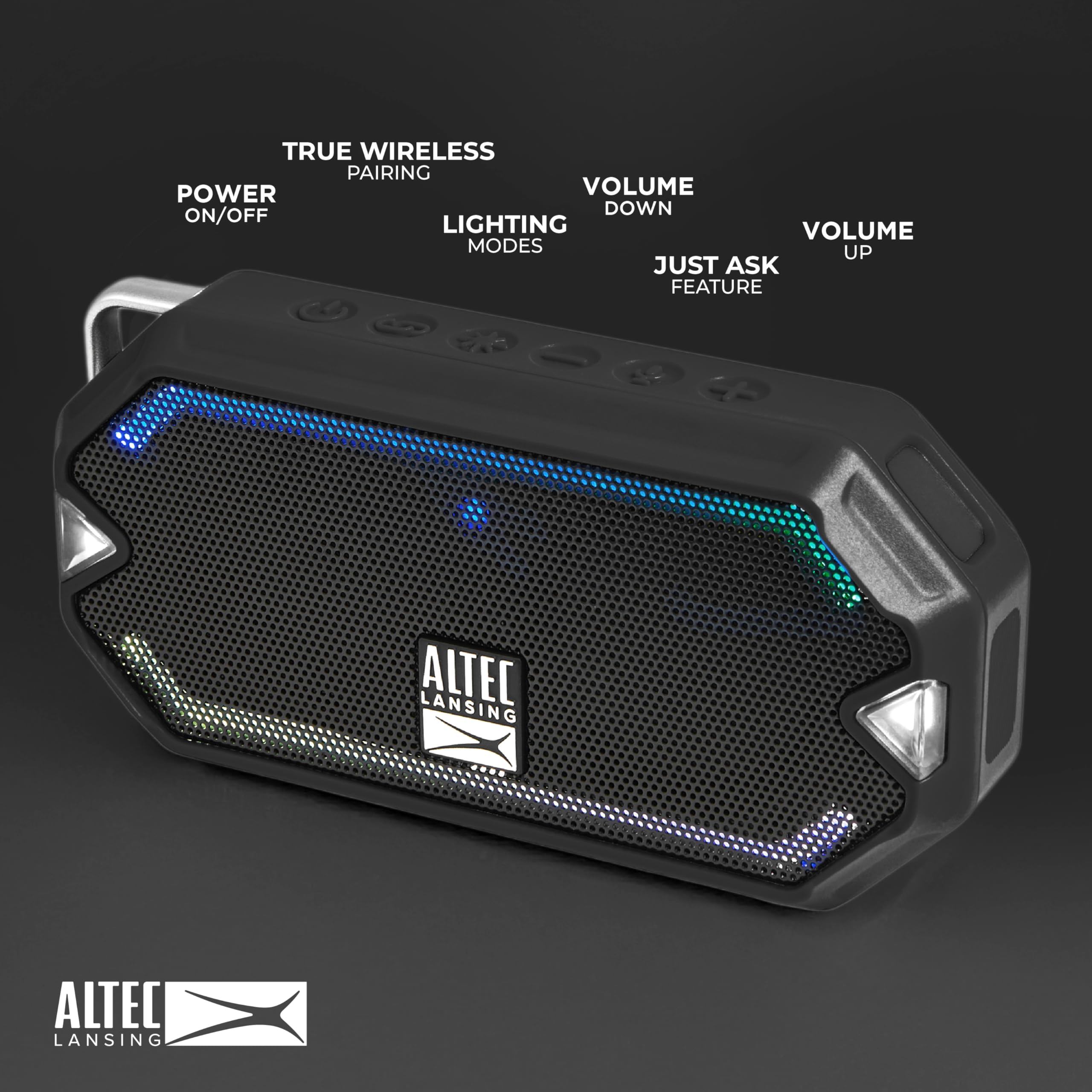 Foto 4 pulgar | Altavoz Bluetooth Inalámbrico Altec Lansing Hydramini Black - Venta Internacional.