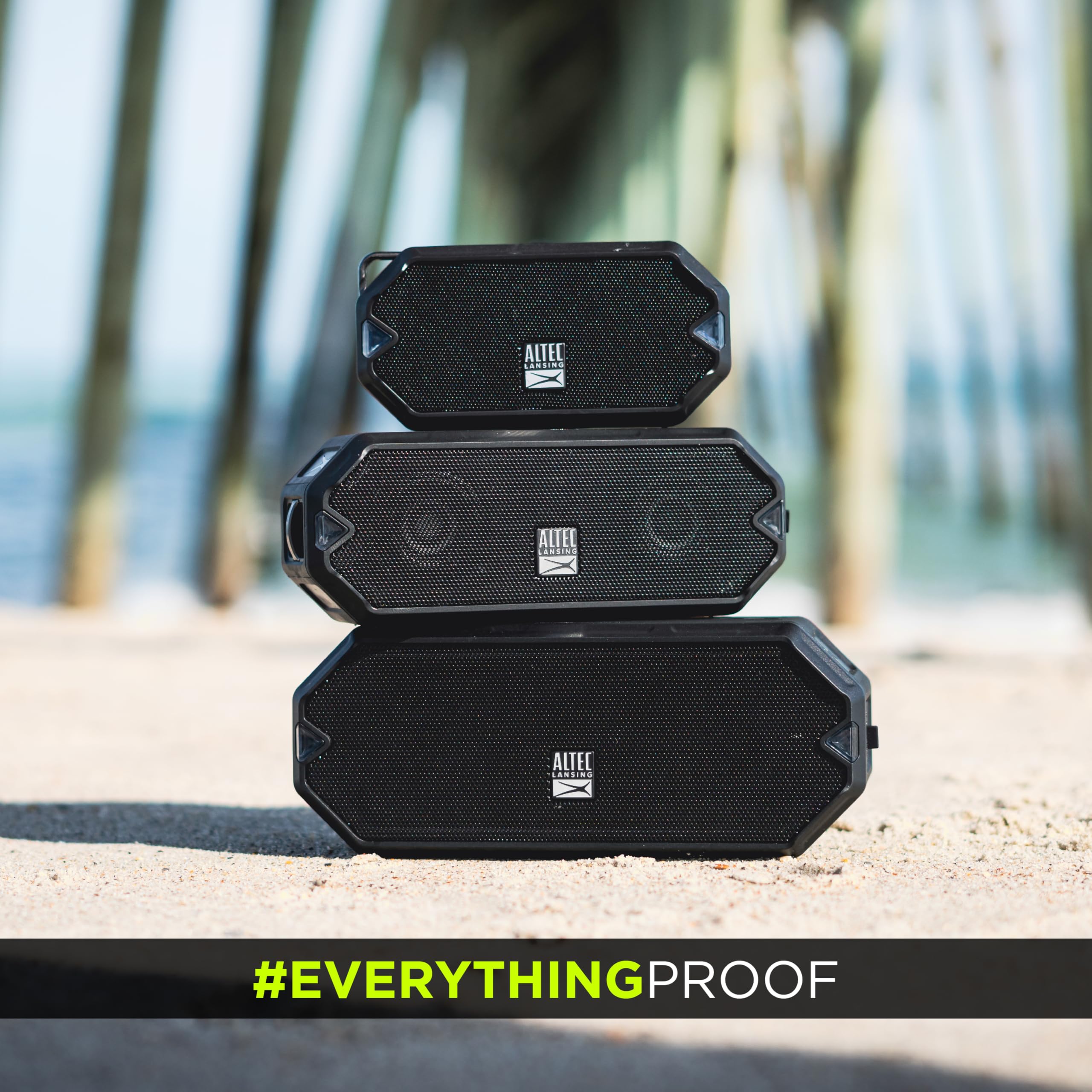 Foto 6 | Altavoz Bluetooth Inalámbrico Altec Lansing Hydramini Black - Venta Internacional.