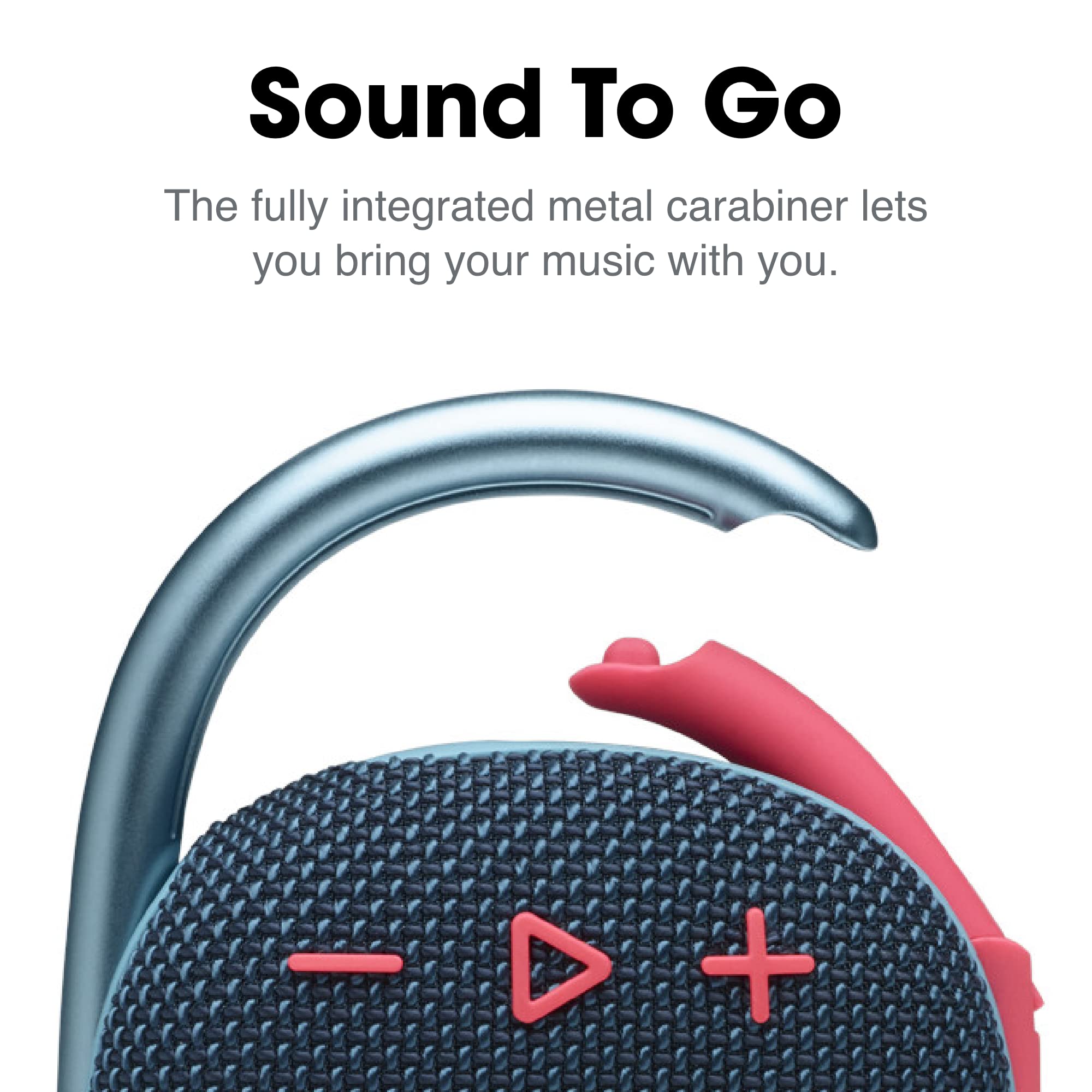 Foto 3 | Altavoz Bluetooth Jbl Clip 4 Portátil Impermeable Azul/coral - Venta Internacional.
