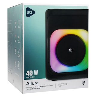 Foto 8 | Bocina Inalámbrica Portátil Stf Allure 8'' Con Luz Led Rgb