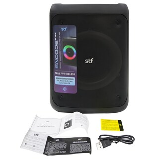 Foto 3 | Bocina Inalámbrica Portátil Stf Encode Block 6.5'' Con Aro Led Rgb