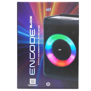 Foto 6 | Bocina Inalámbrica Portátil Stf Encode Block 6.5'' Con Aro Led Rgb