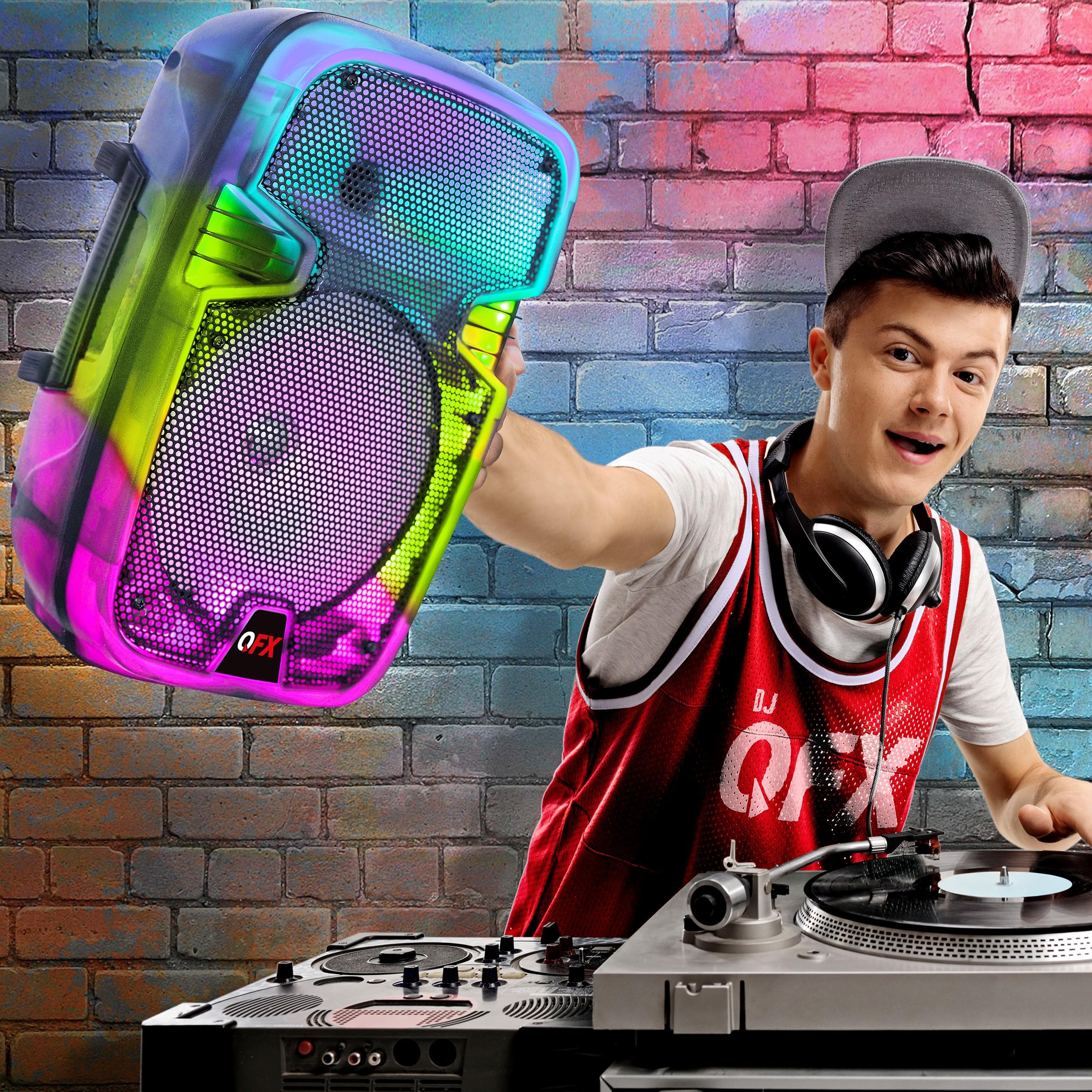 Foto 5 pulgar | Altavoz Portátil Recargable Bluetooth Pa Karaoke Qfx Tms-853 - Venta Internacional.