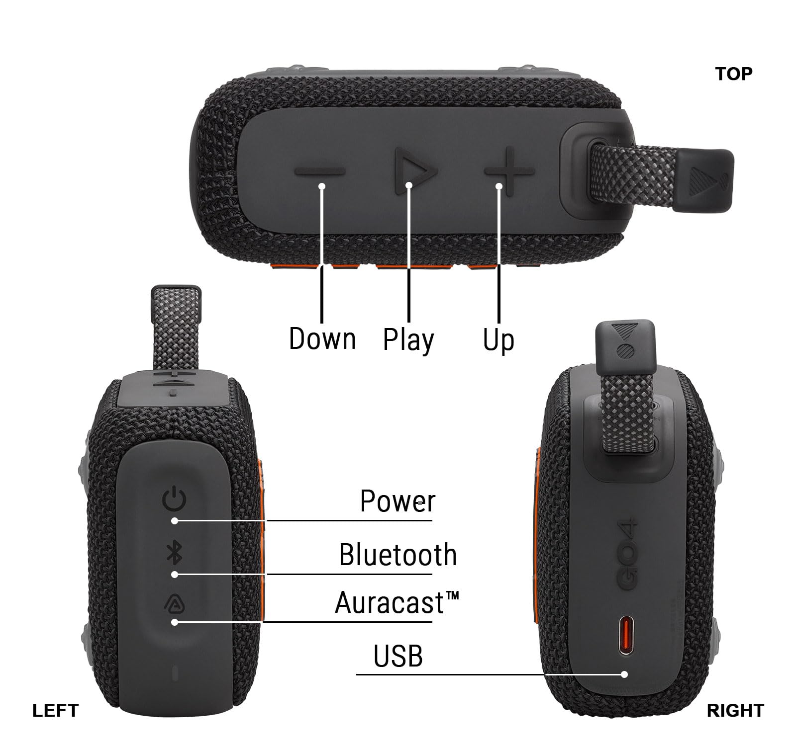 Foto 6 pulgar | Altavoz Bluetooth Jbl Go 4 Portátil Con Funda Protectora Negra - Venta Internacional.