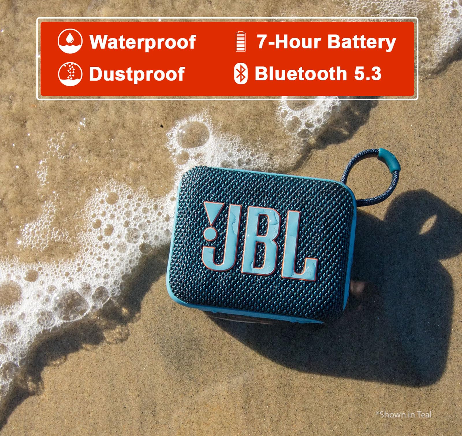 Foto 8 pulgar | Altavoz Bluetooth Jbl Go 4 Portátil Con Funda Protectora Negra - Venta Internacional.
