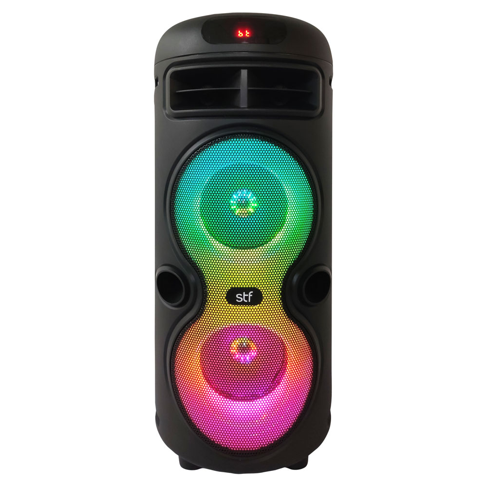 Foto 2 pulgar | Bocina Inalámbrica Stf Hoss Tower 4''x2 Con Luz Led Rgb