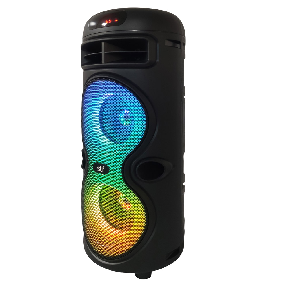 Foto 4 pulgar | Bocina Inalámbrica Stf Hoss Tower 4''x2 Con Luz Led Rgb
