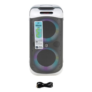 Foto 2 | Bocina Inalámbrica Portátil Stf Allure 5''x2 Con Luz Led Rgb Blanca